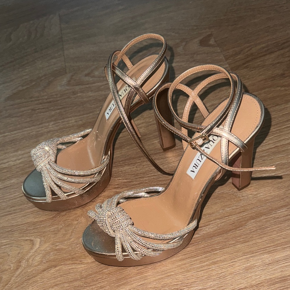 Aquazzura Celeste Swarovski Platform Heel